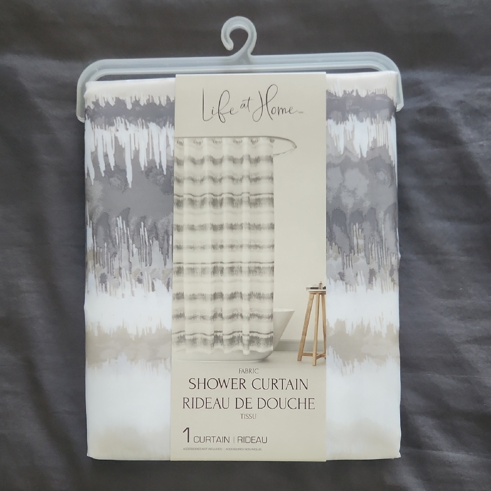 Life at Home fabric shower curtain